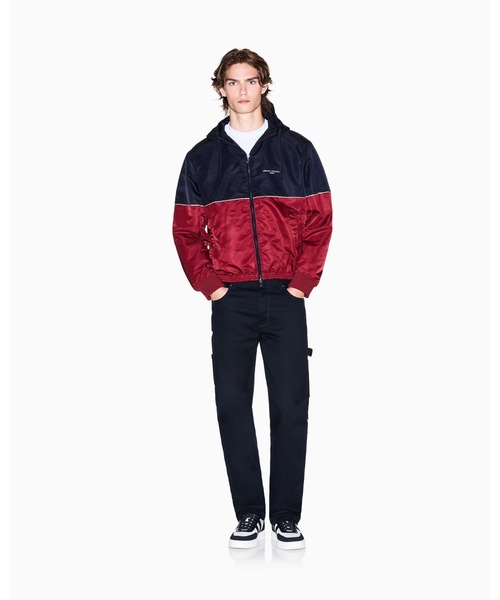 ARMANI EXCHANGE（アルマーニエクスチェンジ）の「【A|X アルマーニ エクスチェンジ】カラーブロック フーデッドブルゾン（ブルゾン・メンズ・ネイビー・LARGE/MEDIUM/SMALL/X-SMALL/X-LARGE）」の4枚目の写真