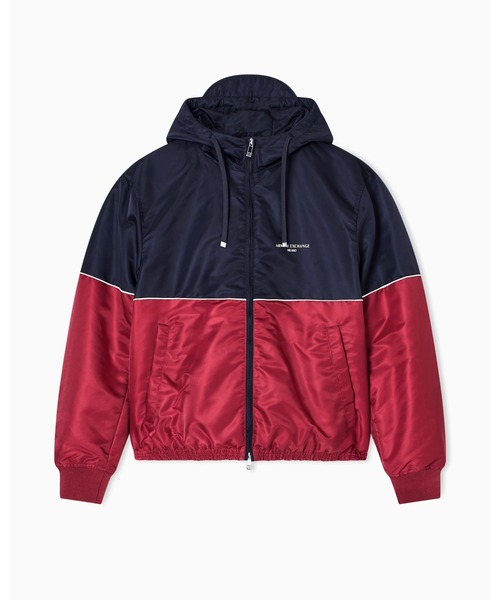 ARMANI EXCHANGE（アルマーニエクスチェンジ）の「【A|X アルマーニ エクスチェンジ】カラーブロック フーデッドブルゾン（ブルゾン・メンズ・ネイビー・LARGE/MEDIUM/SMALL/X-SMALL/X-LARGE）」の5枚目の写真