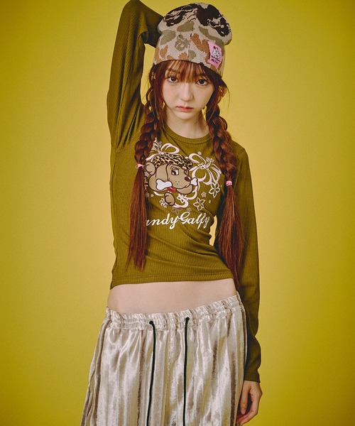 GALFY(ガルフィー)の「【GALFY/ガルフィー】あの頃の憧れT(Tシャツ/カットソー・レディース・カーキ/ブラウン/エメラルド・FREE)」の16枚目の写真