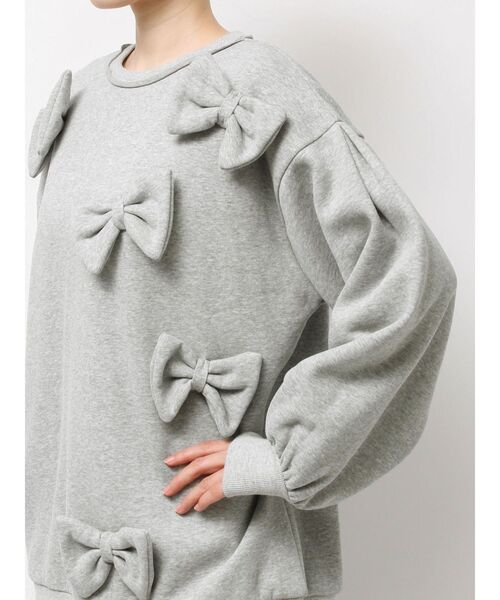 セール】ぽんぽんリボンスウェット（スウェット）｜merry jenny