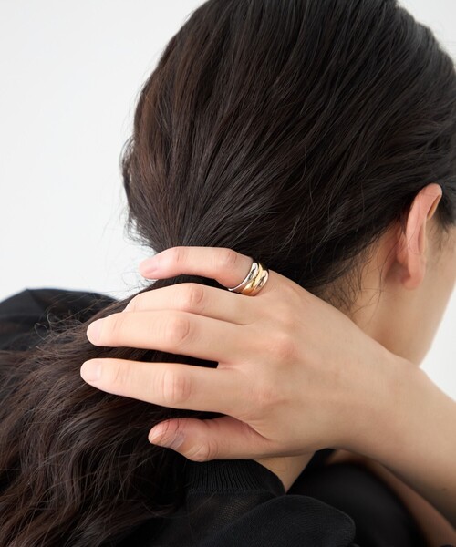 ete トリカラーニュアンスリング トリカラー] ニュアンス リング ボールド（リング）｜ete（エテ）の