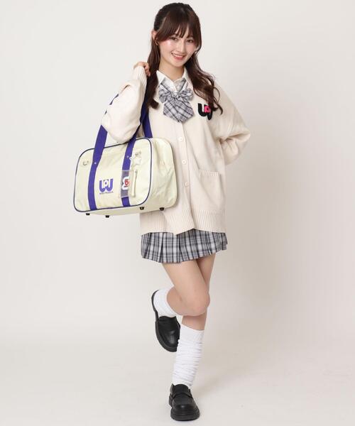 WEGO(ウィゴー)の「WEGO/ワールドペガサススクールバッグ(トートバッグ・レディース・レッド/ピンク/グリーン系その他/パープル/ホワイト・FREE)」の6枚目の写真