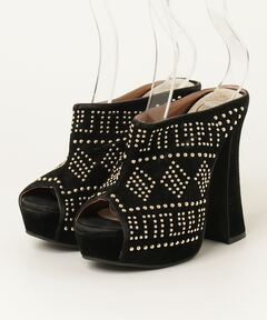 セール】プラットフォームバックストラップメッシュサンダル