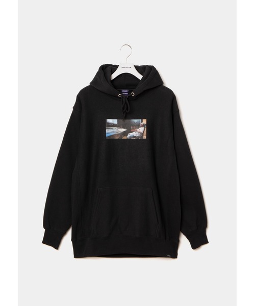 APPLEBUM（アップルバム）の「“ERIC COLEMAN” SWEAT HOODIE-J（パーカー・メンズ・ブラック/ヘザーグレー・MEDIUM/XX-LARGE/X-LARGE/LARGE）」の4枚目の写真