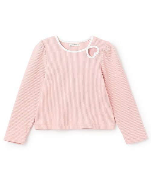 Lycee mine（リセマイン）の「バイカラーハートテレコトップス（Tシャツ/カットソー・キッズ・アイボリー/ブラック/ミント/ピンク/マルチ・130cm/140cm/120cm/150cm/110cm/100cm）」の6枚目の写真