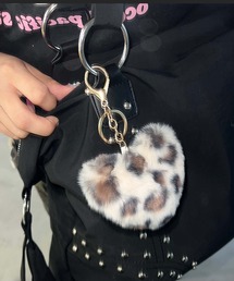 sedacle（セダクル）の「ハートレオパードチャーム（キーホルダー）」