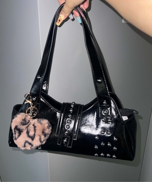 ハートレオパードチャーム（キーホルダー）｜sedacle girl