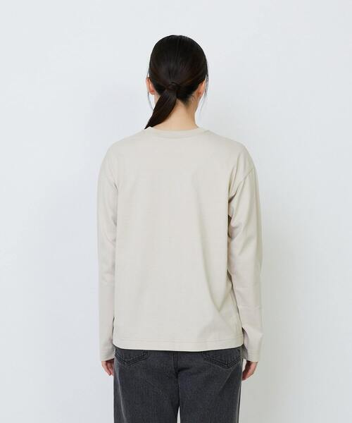 LOISIR（ロワズィール）の「CATプリントロングスリーブTシャツ（Tシャツ/カットソー・レディース・ベージュ/チャコールグレー/オフホワイト・FREE）」の12枚目の写真