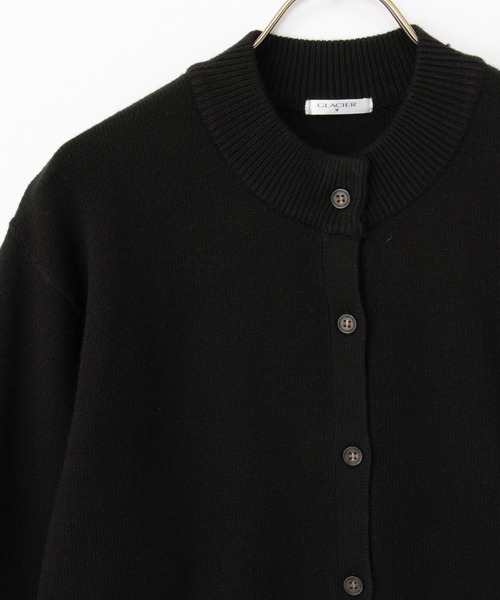 セール】【ウォッシャブル】ハイネックカーディガン（カーディガン