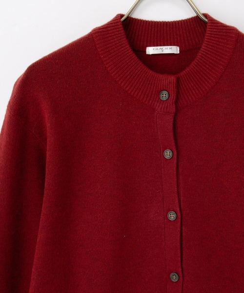 セール】【ウォッシャブル】ハイネックカーディガン（カーディガン