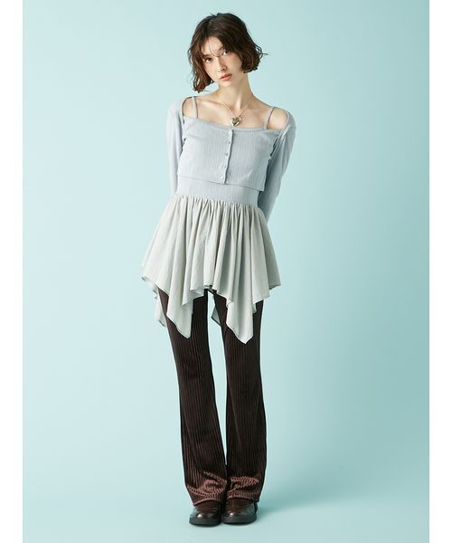 LILY BROWN（リリーブラウン）の「フレアカットパンツ（その他パンツ