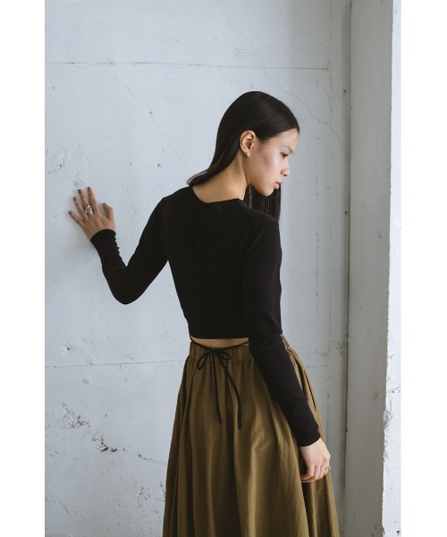 マルチWAYストリングショートニット（ニット/セーター