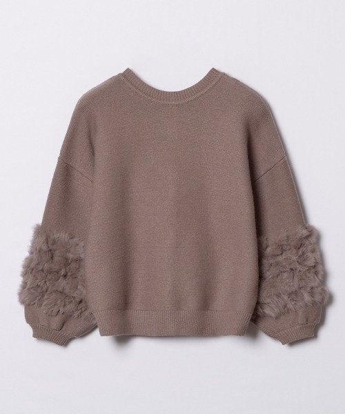 allureville（アルアバイル）の「ラビットカフクレイジー釦2WAYプルオーバー（ニット/セーター・レディース・タン/ライトグレー/ブラウン/アイボリー/ブラック・2）」の10枚目の写真