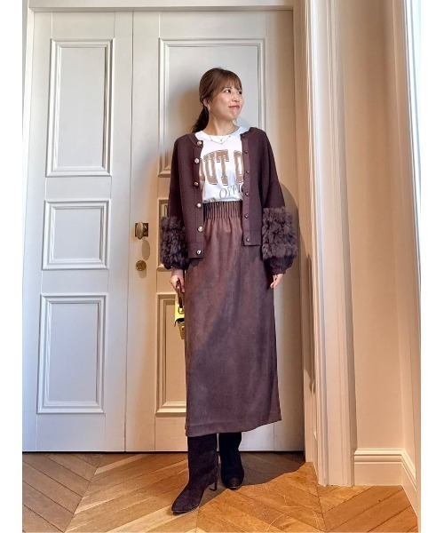 allureville（アルアバイル）の「ラビットカフクレイジー釦2WAYプルオーバー（ニット/セーター・レディース・タン/ライトグレー/ブラウン/アイボリー/ブラック・2）」の12枚目の写真