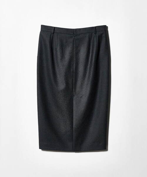 6(ROKU)＞フラノ グレー タイトスカート（スカート）｜6（ロク）の