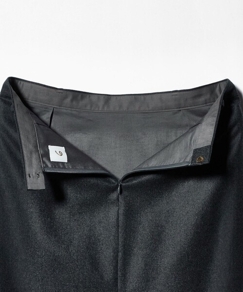 6(ROKU)＞フラノ グレー タイトスカート（スカート）｜6（ロク）の