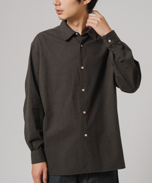 EDIFICE | ETS.MATERIAUX(マテリオ) チェック フレンチ ワーク シャツ(シャツ/ブラウス)