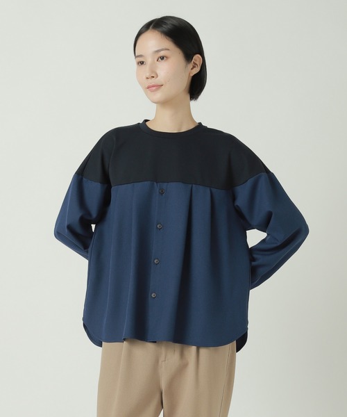 zucca ドッキング スウェット 黒 ZUCCa ドッキング裏毛スウェット 黒 M ズッカ - メルカリ