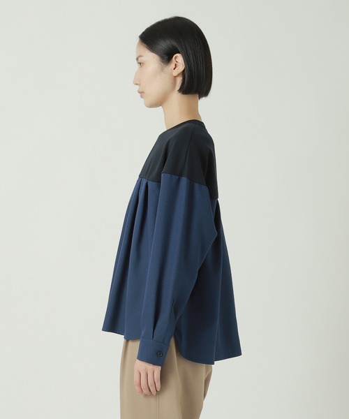 ZUCCa（ズッカ）の「シャツドッキングジャージィー / プルオーバー / S（シャツ/ブラウス・レディース・ネイビー/ブラック/オレンジ・M size）」の7枚目の写真