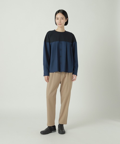 ZUCCa（ズッカ）の「シャツドッキングジャージィー / プルオーバー / S（シャツ/ブラウス・レディース・ネイビー/ブラック/オレンジ・M size）」の9枚目の写真