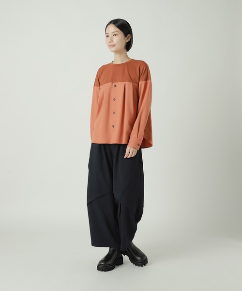 ZUCCa（ズッカ）の「シャツドッキングジャージィー / プルオーバー / S（シャツ/ブラウス・レディース・ネイビー/ブラック/オレンジ・M size）」の10枚目の写真