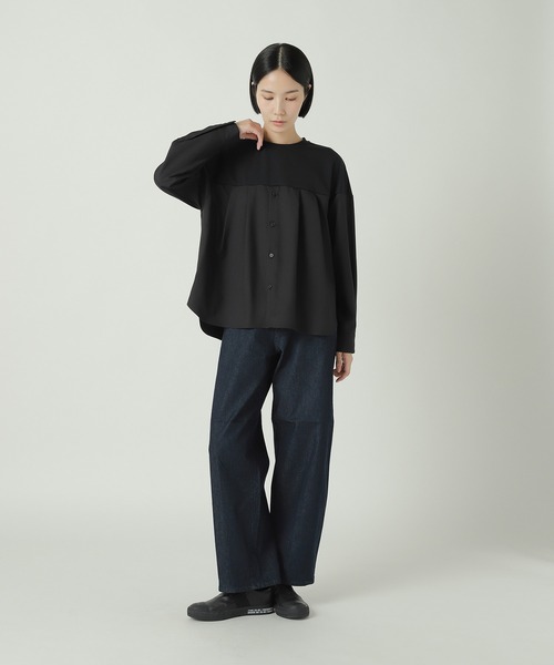 ZUCCa（ズッカ）の「シャツドッキングジャージィー / プルオーバー / S（シャツ/ブラウス・レディース・ネイビー/ブラック/オレンジ・M size）」の5枚目の写真