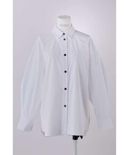 ENFOLD（エンフォルド）の「C/PEブロード ランダムフレアSHIRT