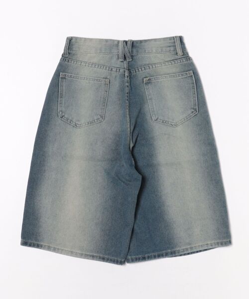 Ritzy(リッツィー)の「クロップド 半端丈 バギー デニムパンツ(デニムパンツ・レディース・ブルー・S/M/L)」の4枚目の写真