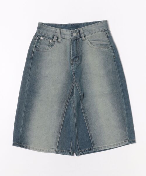 Ritzy(リッツィー)の「クロップド 半端丈 バギー デニムパンツ(デニムパンツ・レディース・ブルー・S/M/L)」の5枚目の写真