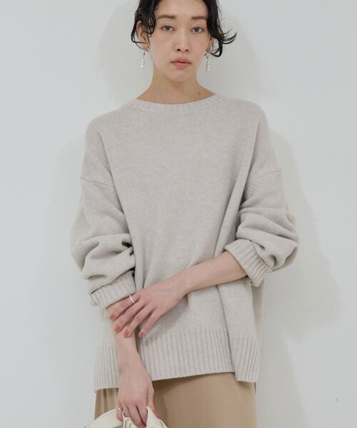 GALLARDAGALANTE（ガリャルダガランテ）の「【手洗い可】ウールクループルオーバー（ニット/セーター・レディース・ライトグレー/グレー系その他・FREE）」の6枚目の写真