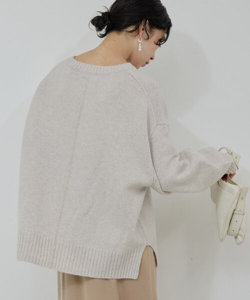 GALLARDAGALANTE（ガリャルダガランテ）の「【手洗い可】ウールクループルオーバー（ニット/セーター・レディース・ライトグレー/グレー系その他・FREE）」の10枚目の写真