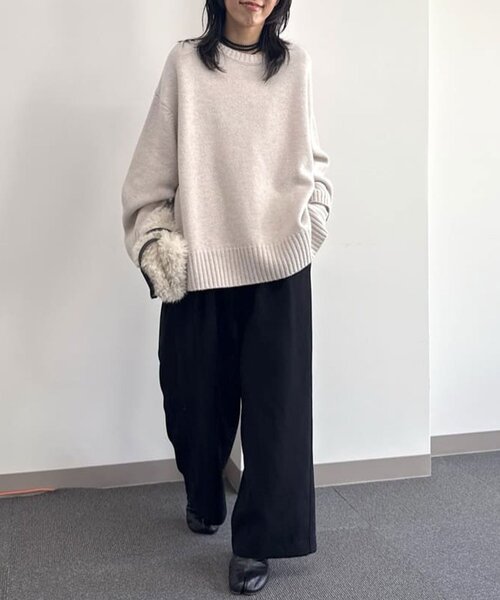 GALLARDAGALANTE（ガリャルダガランテ）の「【手洗い可】ウールクループルオーバー（ニット/セーター・レディース・ライトグレー/グレー系その他・FREE）」の17枚目の写真