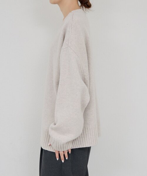 GALLARDAGALANTE（ガリャルダガランテ）の「【手洗い可】ウールクループルオーバー（ニット/セーター・レディース・ライトグレー/グレー系その他・FREE）」の19枚目の写真