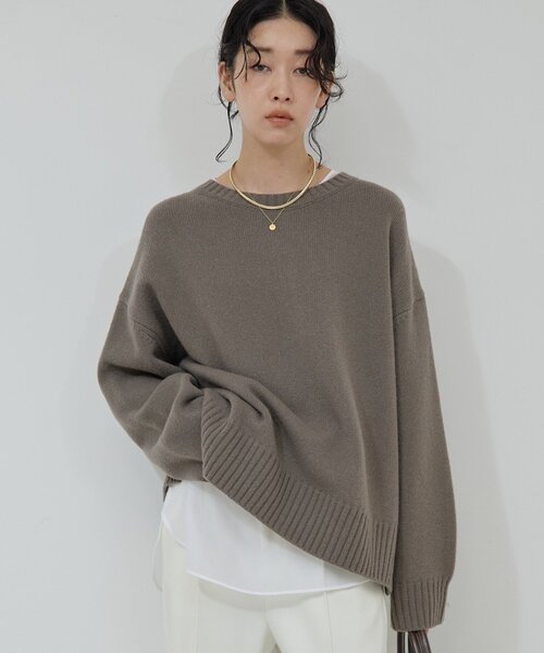 セール】【手洗い可】ウールクループルオーバー（ニット/セーター