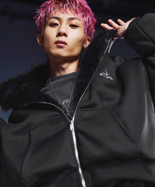 MSG（エムエスジー）の「ファーリバーシブルフードジャケット【UNISEX