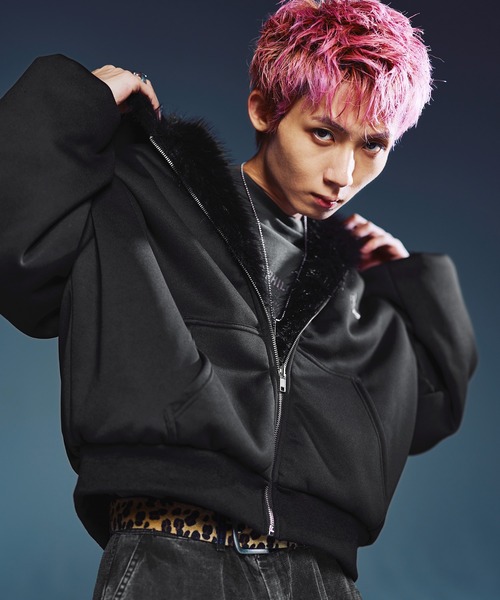 MSG(エムエスジー)の「ファーリバーシブルフードジャケット【UNISEX】(その他アウター・メンズ・ブラックミックス/オフホワイト/ブラック/カモフラージュ・S/XL/L/M)」の10枚目の写真