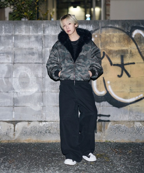 おすすめ！ リバーシブル　フード付き　ジャケット コート ジャケット ファーリバーシブルフードジャケット「UNISEX