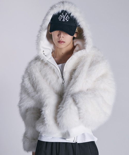 ファーリバーシブルフードジャケット【UNISEX】（その他アウター