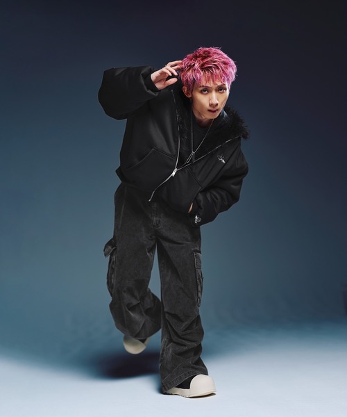 MSG(エムエスジー)の「ファーリバーシブルフードジャケット【UNISEX】(その他アウター・メンズ・ブラックミックス/オフホワイト/ブラック/カモフラージュ・S/XL/L/M)」の15枚目の写真