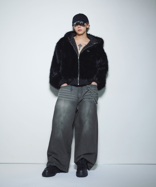 ファーリバーシブルフードジャケット【UNISEX】（その他アウター