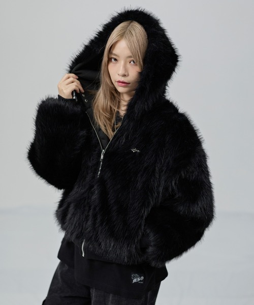 MSG（エムエスジー）の「ファーリバーシブルフードジャケット【UNISEX