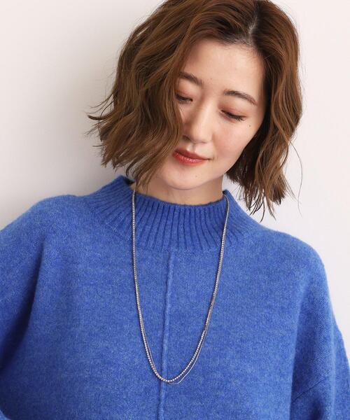 grove（グローブ）の「ビジューレーン2連ネックレス（ネックレス・レディース・ピンクゴールド/シルバー/ゴールド・00）」の8枚目の写真