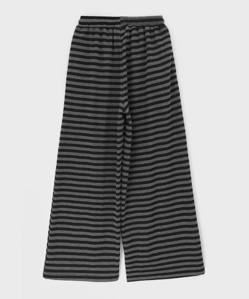 B-BASIC] ストライプバンディングパンツ（スウェットパンツ）｜BLACKUP