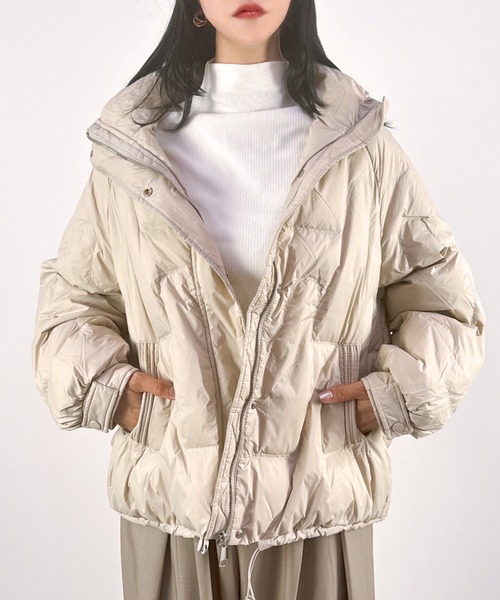 セール】【リアルダウン90％】無地ダウンジャケット(2タイプ)（ダウン