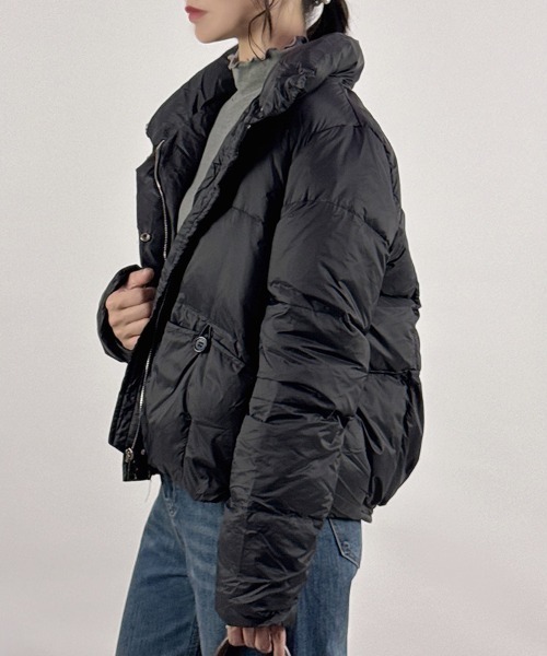セール】【リアルダウン90％】無地ダウンジャケット(2タイプ)（ダウン