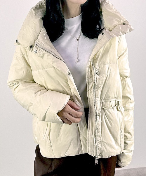 セール】【リアルダウン90％】無地ダウンジャケット(2タイプ)（ダウン