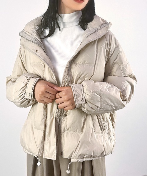 セール】【リアルダウン90％】無地ダウンジャケット(2タイプ)（ダウン