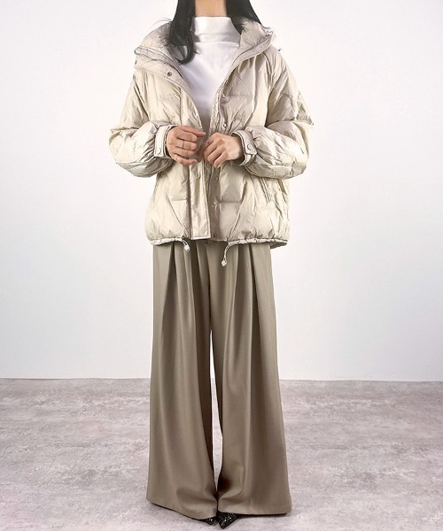 セール】【リアルダウン90％】無地ダウンジャケット(2タイプ)（ダウン