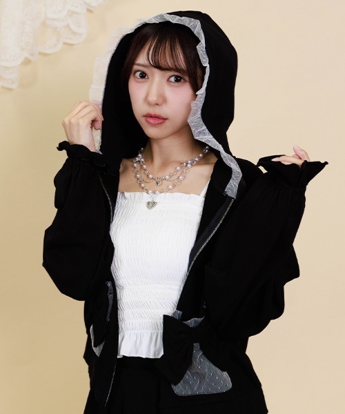 美品　アルベロベロ　可愛い豚さん　パーカー　カーディガン　ブルゾン　トップス メタルクロスZIPパーカー | VOLCAN&APHRODITE