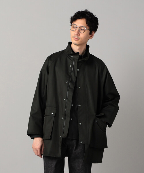 COMME CA MEN(コムサメン)の「C-ZERO撥水 交織ギャバ スタンドカラーブルゾン(ブルゾン・メンズ・ブラック/ベージュ・S/M/L)」の1枚目の写真